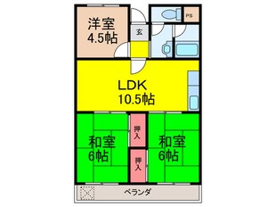 明香マンションの物件間取画像